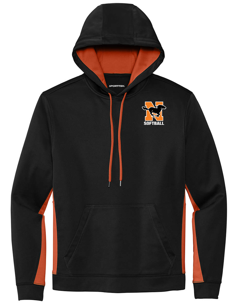 Sport-Tek® Sport-Wick® Fleece Colorblock Hooded Pullover